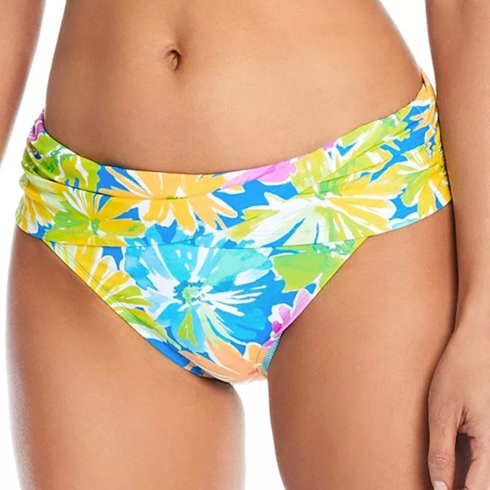 Bleu by Rod Beattie Women's Sarong Hipster Bikini Bottoms Size 8